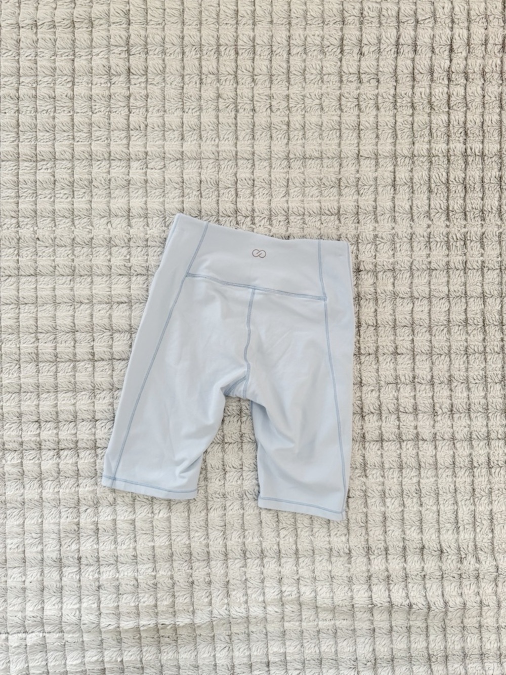 CALIA by Carrie Underwood Light Blue High-Waist Bike Shorts - Picture 3 of 3
